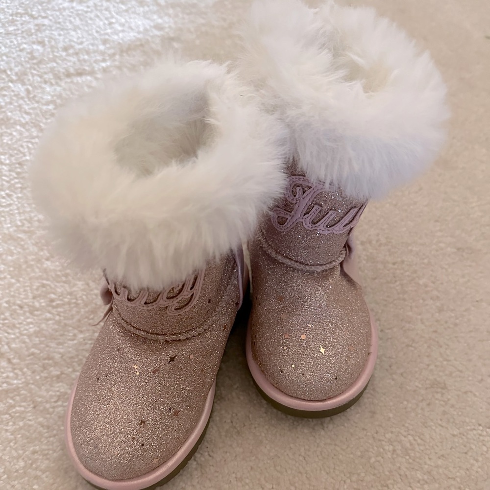 Pink Toddler Glittery Juicy Couture Boots